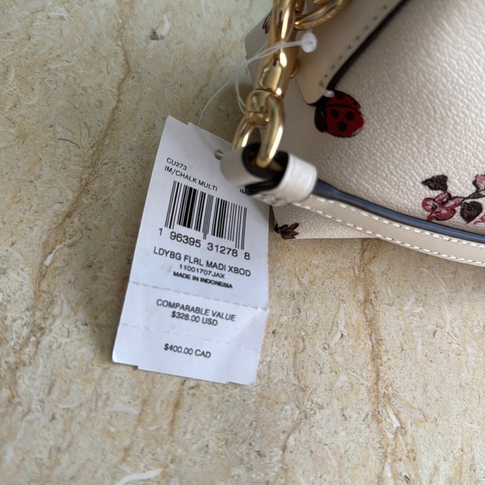 NWT COACH Madi Crossbody With Ladybug Floral Print. $328 - Picture 6 of 10